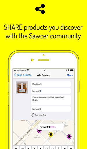 Share products with the Sawcer community