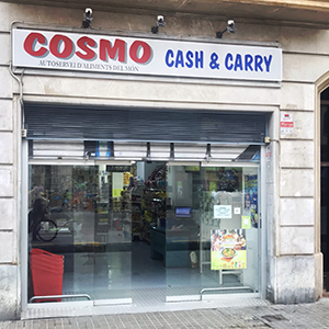 Shopfront Cosmo cash and carry