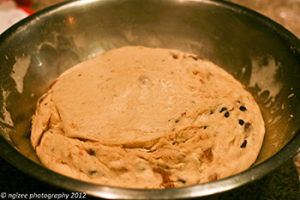 hot cross bun mixture proofing