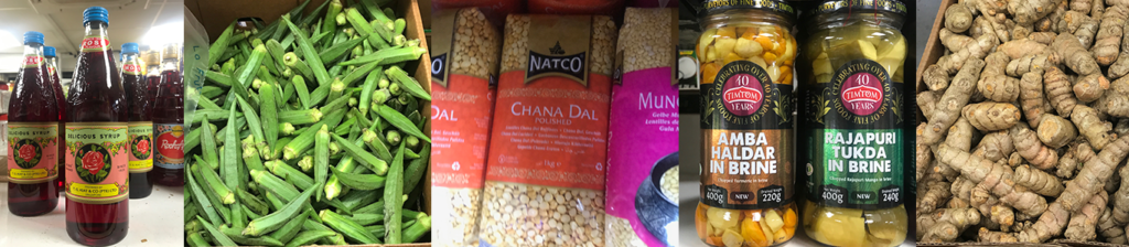 collage of products at JK Asian Food Store